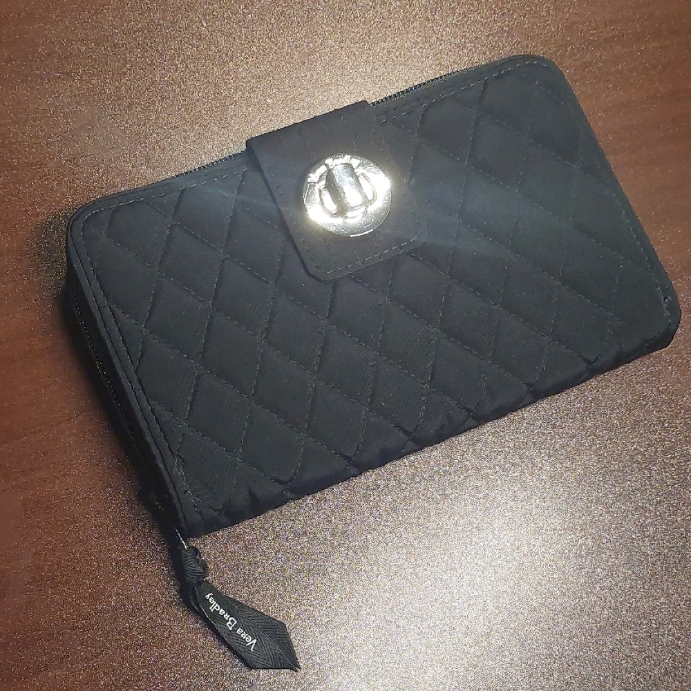 Vera Bradley Black Quilted Wallet